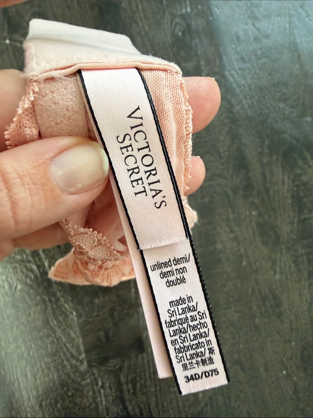Victoria's Secret Pink Lace Unlined Demi Bra - Picture 2 of 3